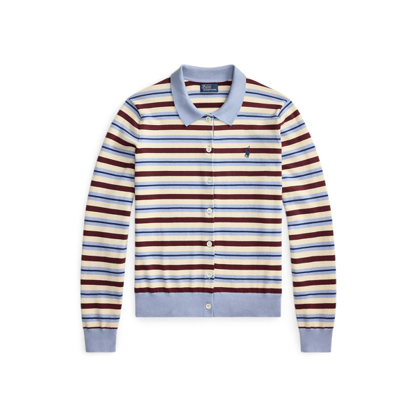 Striped Polo Cardigan