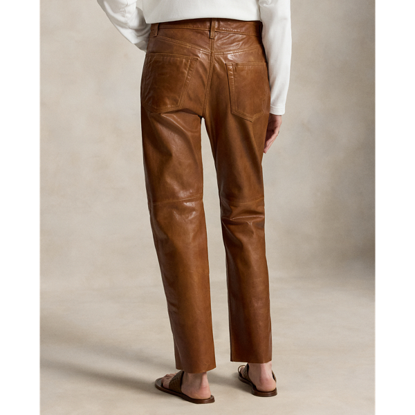 Leather Relaxed Straight Pant