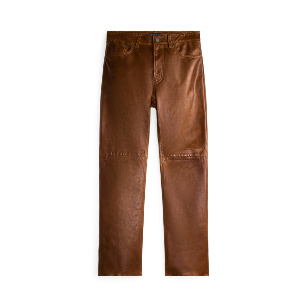 Leather Relaxed Straight Pant