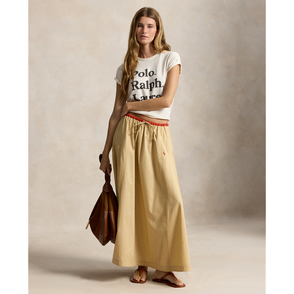 Cotton Poplin Parachute Skirt