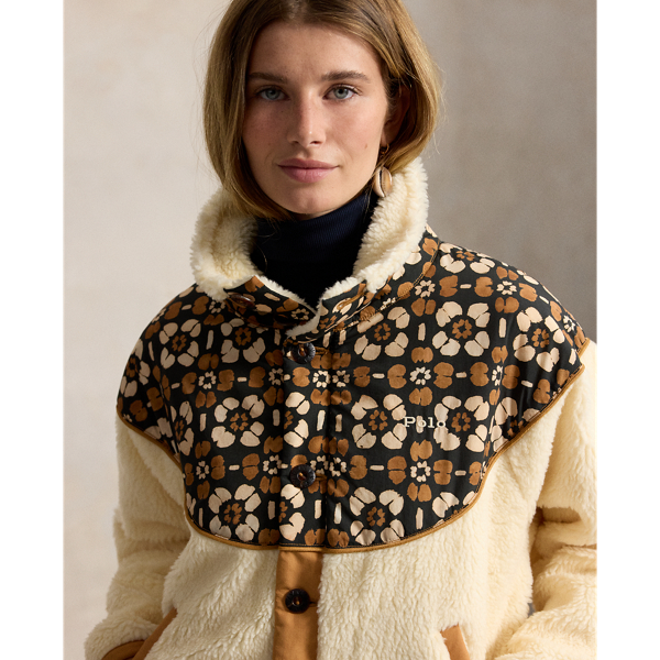 Floral Geo-Yoke Hi-Pile Jacket