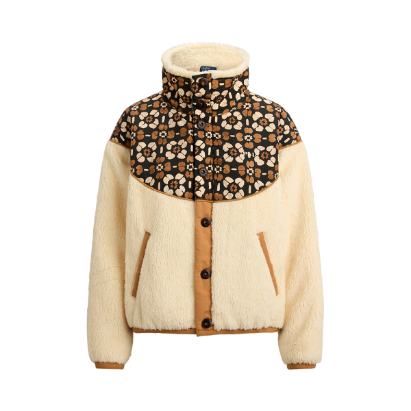 Floral Geo-Yoke Hi-Pile Jacket