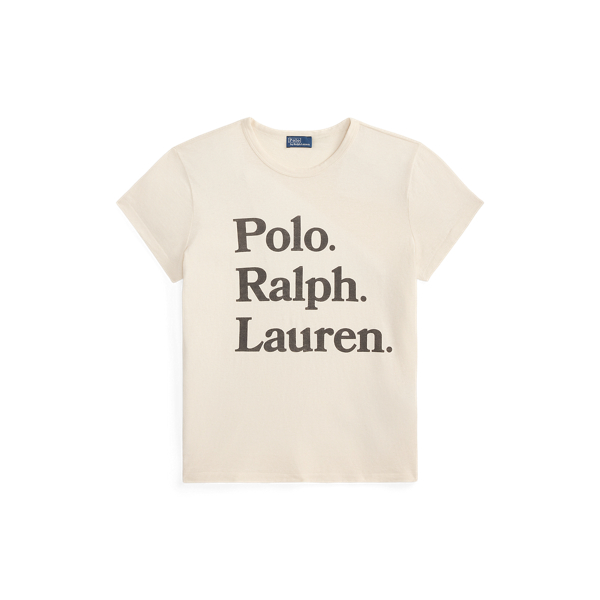 Maglietta in cotone e canapa con logo