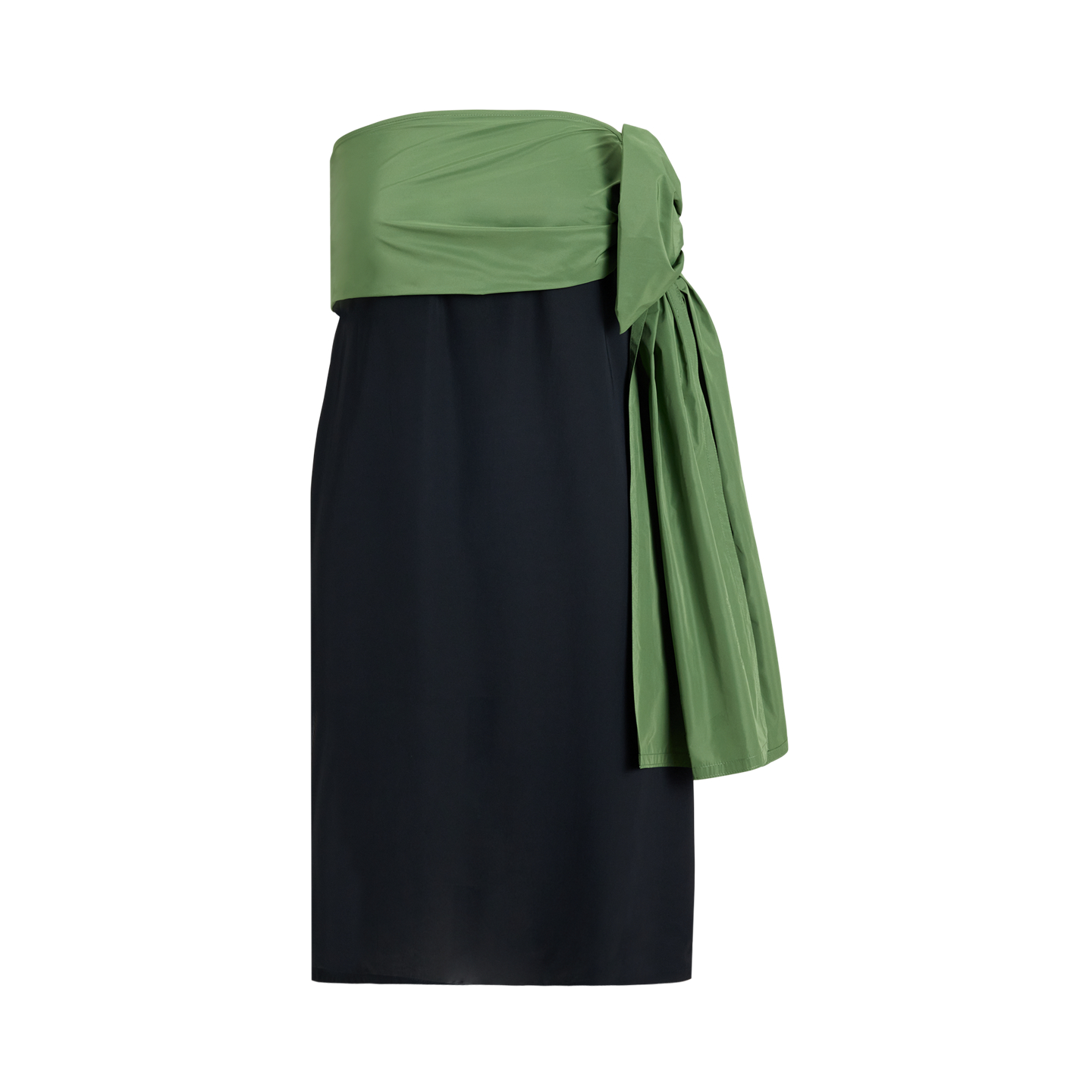 Женские юбки Polo Ralph Lauren Taffeta-Sash Maxiskirt, цвет: Чёрный / Зелёный — фото 5