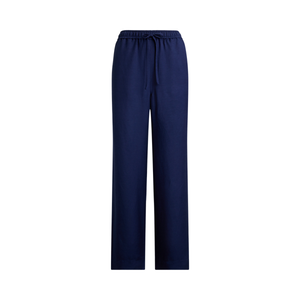 Wide-Leg Drawstring Trousers