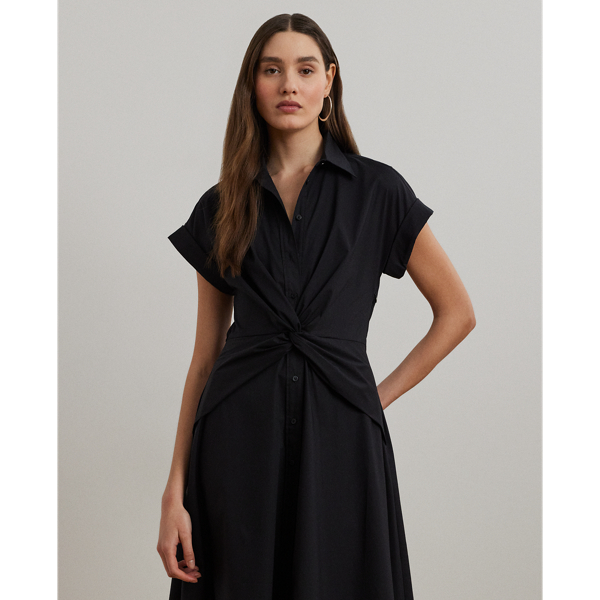 Hemdkleid mit Twistdetail Lauren in Black 4