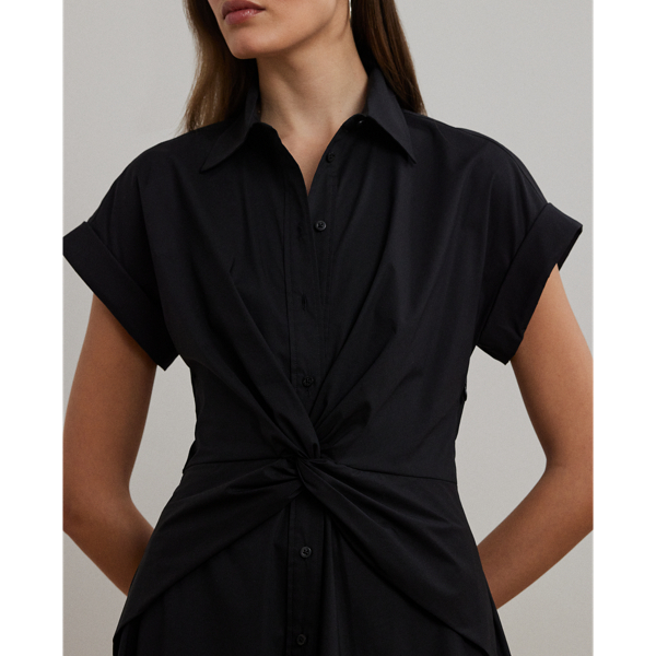 Hemdkleid mit Twistdetail Lauren in Black 6