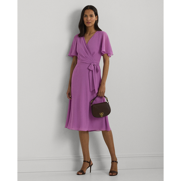 Belted Georgette Dress