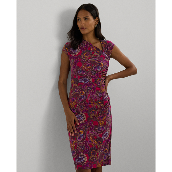 Paisley-Kleid aus Stretch-Jersey Lauren in Purpur multi 4
