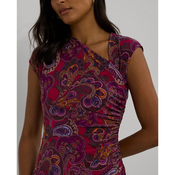 Paisley-Kleid aus Stretch-Jersey Lauren in Purpur multi 6