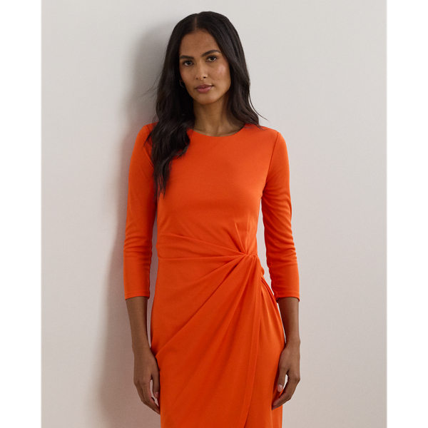 Twist-Front Stretch Jersey Dress for Women | Ralph Lauren® GI
