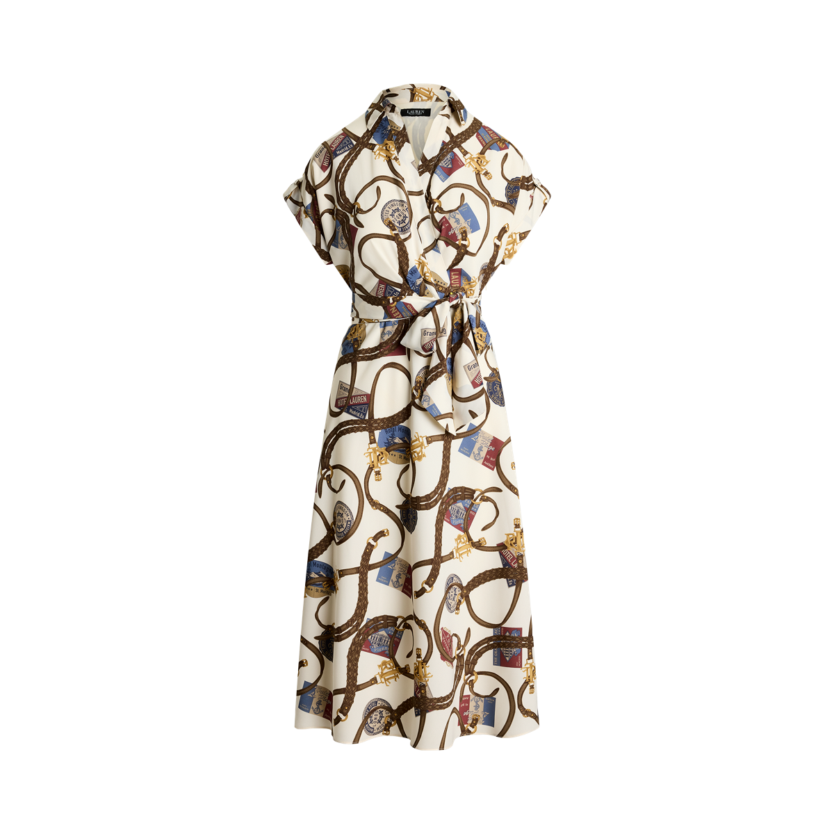 【Ralph Lauren】ベルト付 クレープ ドレス Belted Crepe Dress Belted Crepe Dress