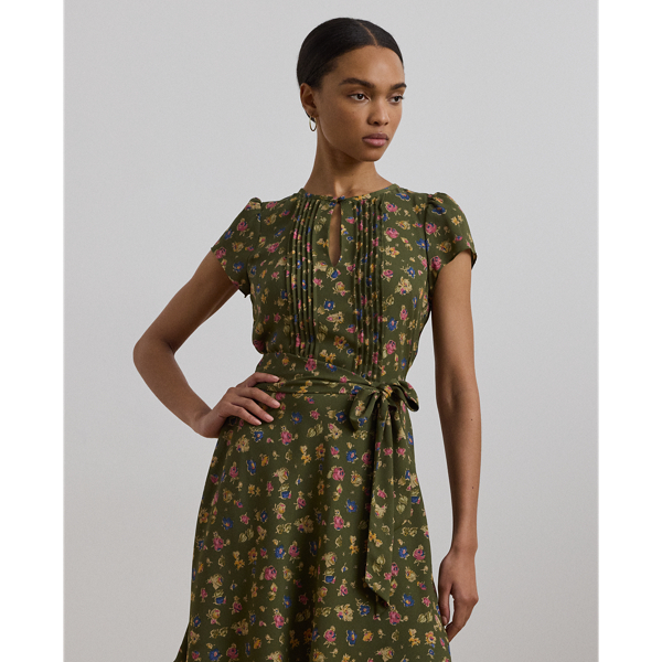 【Lauren Ralph Lauren】Belted ette Pintucked Dress s7-AI250963593001_alternate1?$