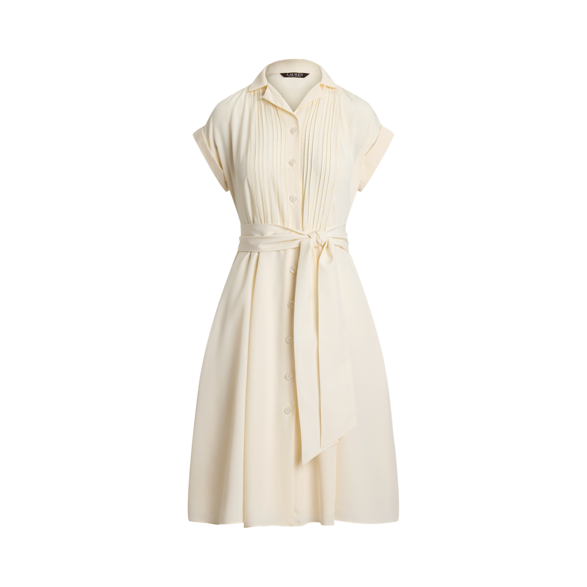 送関込☆LAURENRALPHLAUREN BELTED CREPE PINTUCKED SHIRTDRESS 31443114_fpx.tif?$filterlrg$&