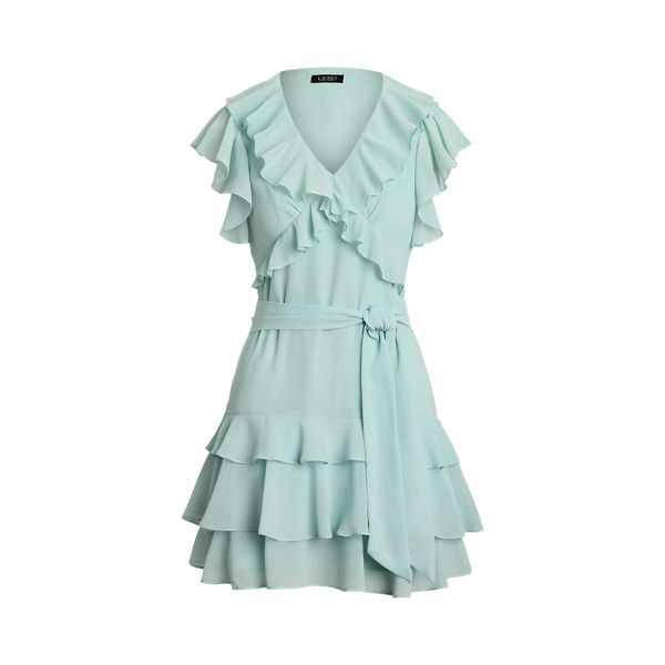 Vestido de georgette con volantes Lauren en 1