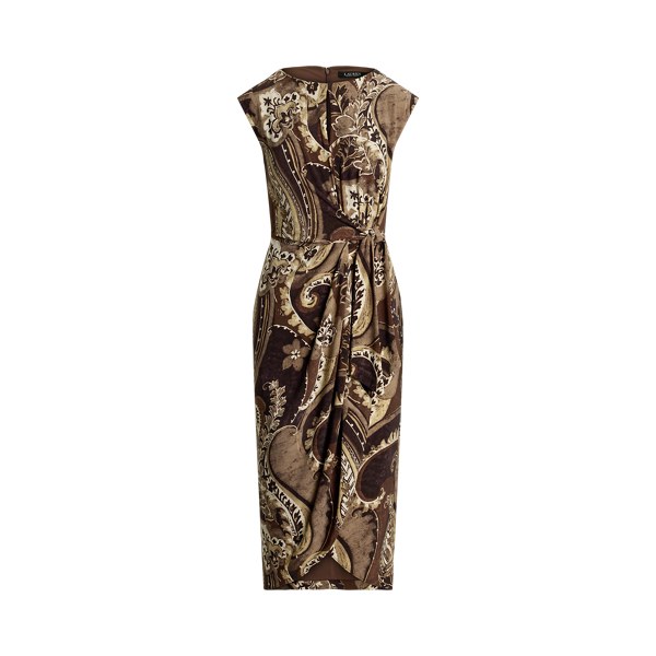 Robe lacée à motif en jersey stretch