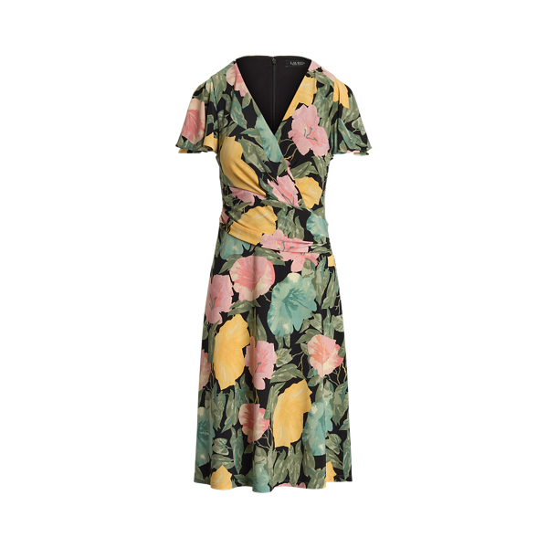 【送料 関税込】POLO RALPH LAUREN Floral cotton midi dress Floral Stretch Cotton Midi Dress