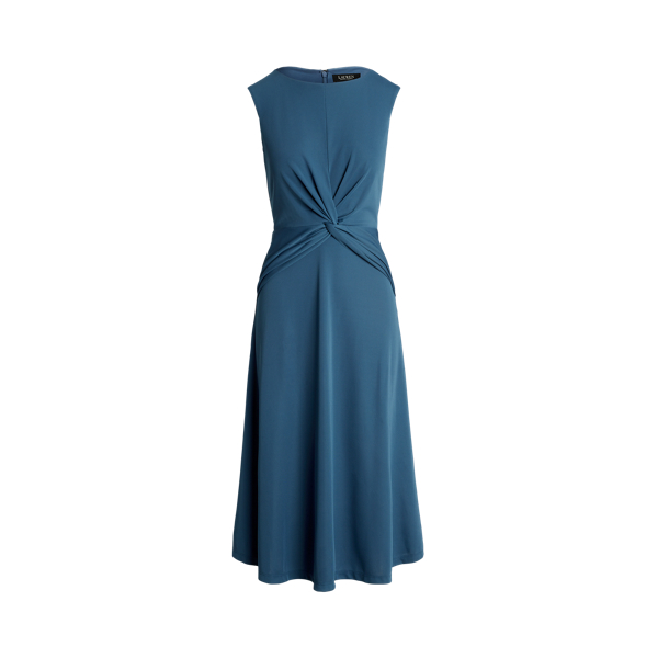 Twist-Front Jersey Dress Lauren Petite 1