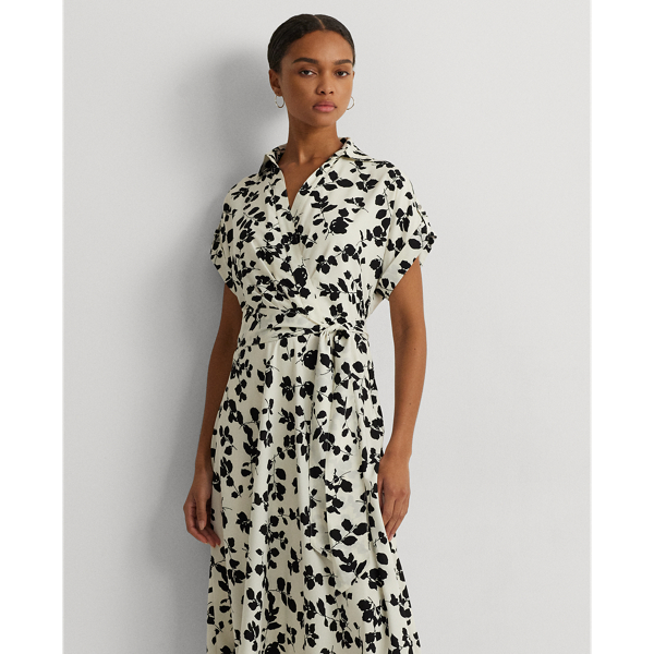 【Lauren Ralph Lauren】Floral Belted Crepe Dress s7-AI252963461001_alternate10?