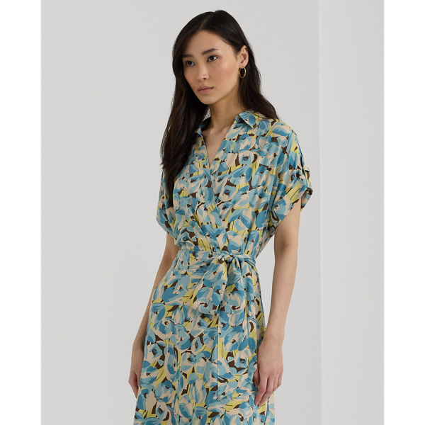 【Lauren Ralph Lauren】Floral Belted Crepe Dress s7-AI252963461001_alternate10?