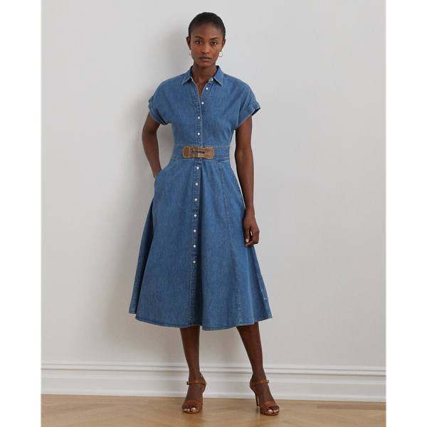 Opal Wash Hemdkleid aus Denim mit Schnalle Lauren Petite 1