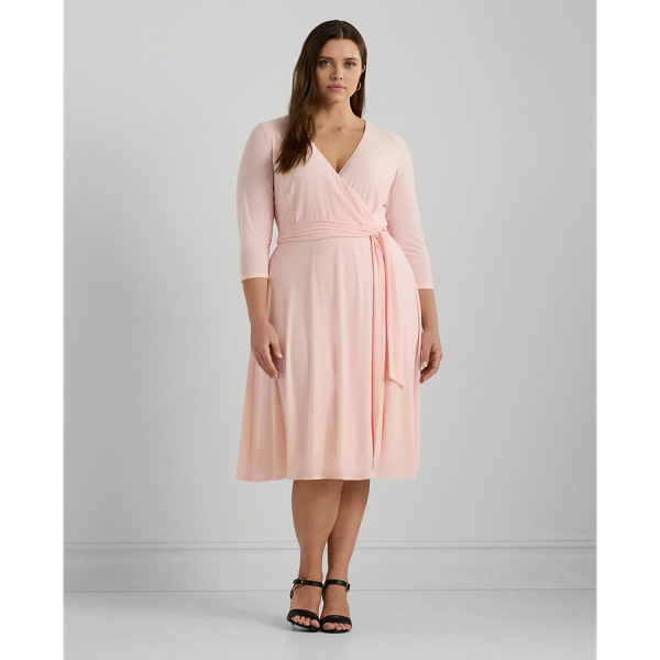 Surplice Jersey Dress