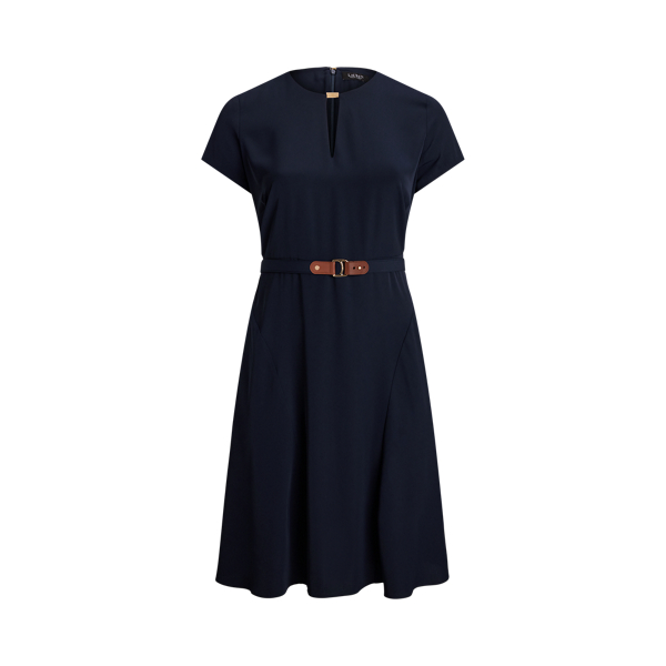 Georgettekleid mit G&uuml;rtel Lauren Woman in 1