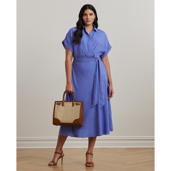 Belted Crepe Dress