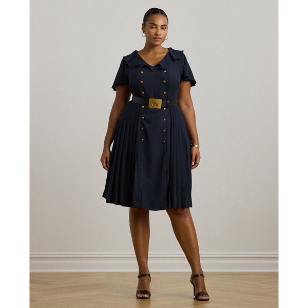 Ralph lauren pleated georgette dress hotsell