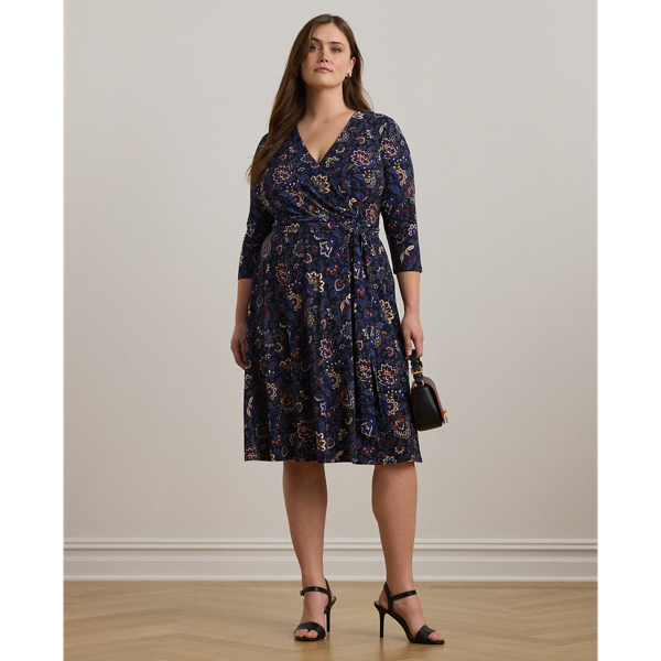 Robe fleurie col shops v