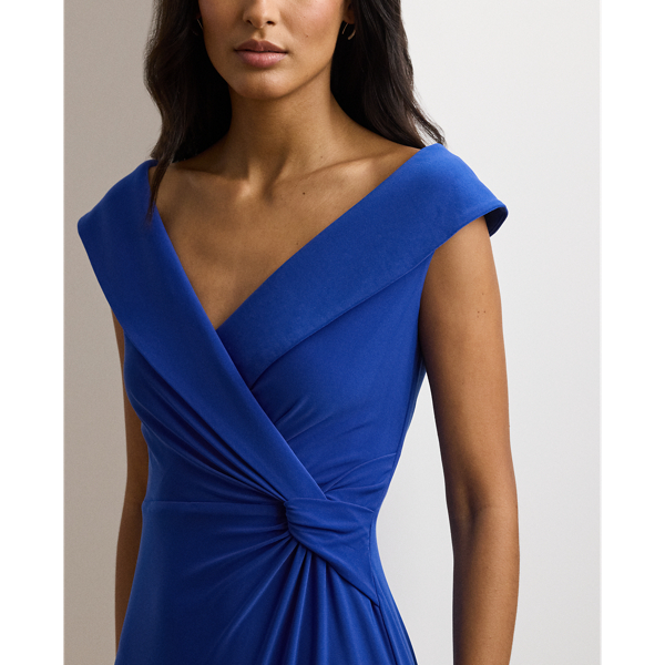 Ralph lauren cold shoulder jersey gown hot sale