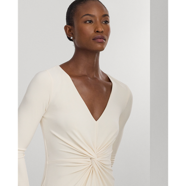 Twist-Front Stretch Jersey Gown for Women | Ralph Lauren® PE 