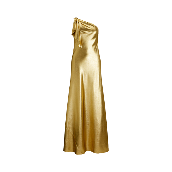 Ralph Lauren Women Size 2 hot Gold Shiny Dress