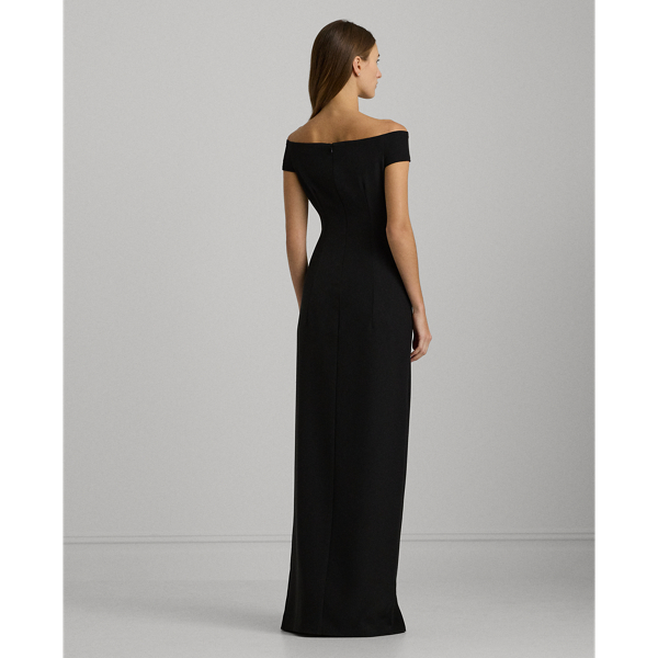 Robe du soir aux &eacute;paules d&eacute;gag&eacute;es Lauren en Noir 5