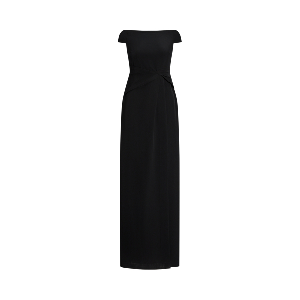 Robe du soir aux &eacute;paules d&eacute;gag&eacute;es Lauren en Noir 2