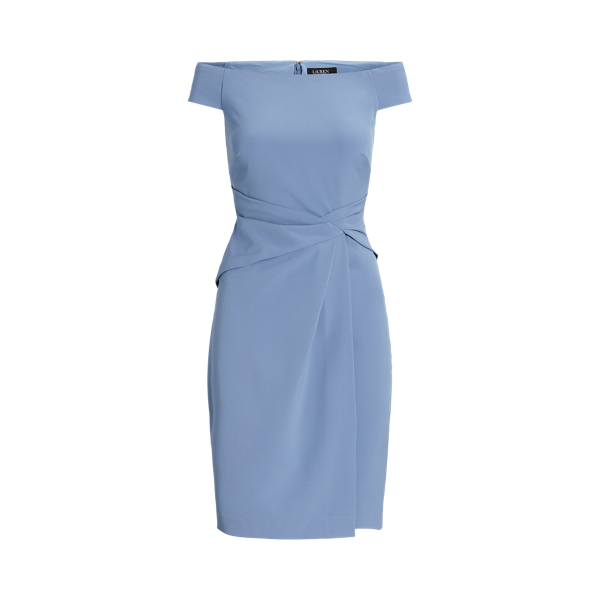 Schulterfreies Cocktailkleid aus Cr&ecirc;pe Lauren in 1