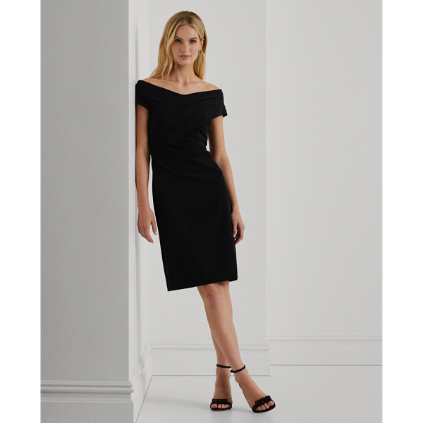 Ralph lauren off shoulder dress on sale