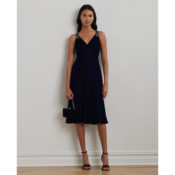 Navy cocktail dress on sale