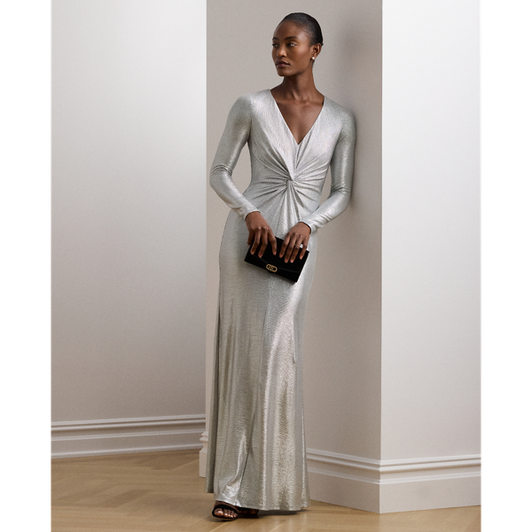 Ralph lauren chiffon overlay jumpsuit best sale