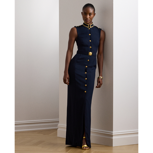 Navy blue georgette gown best sale