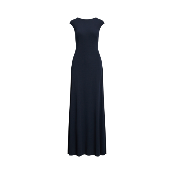 Jersey-Abendkleid mit Kettendetail