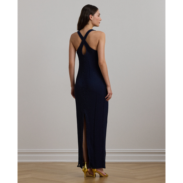 Ralph Lauren イブニングドレス sequin beads飾り サイズ0 1990S Ralph Lauren Gold Knit With Sequins and Beads Gown - Etsy
