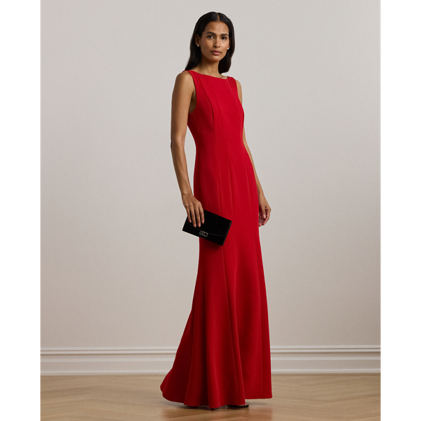 Ralph deals Lauren Red Long Dress, Size S