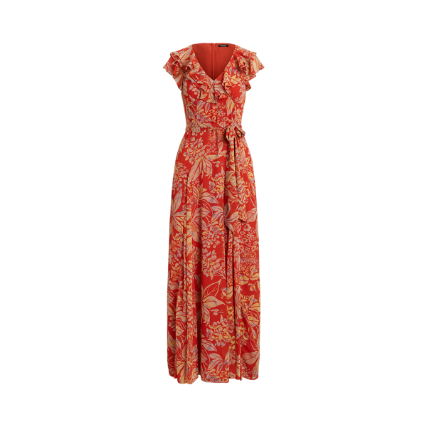 【Lauren Ralph Lauren】花柄 ノースリーブ ラッフルヘム ドレス Women's Lauren Floral Dresses & Jumpsuits | Ralph Lauren
