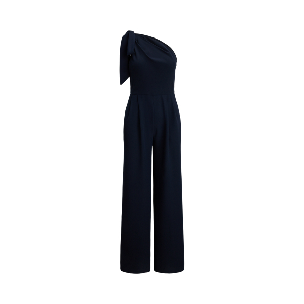 【Polo Ralph Lauren】Asymmetric one-piece jumpsuit Cape Georgette One-Shoulder Jumpsuit | Ralph Lauren