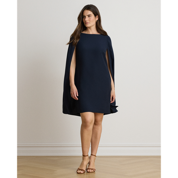 Cape-Cocktailkleid aus Georgette Lauren in Lauren-Navy 7