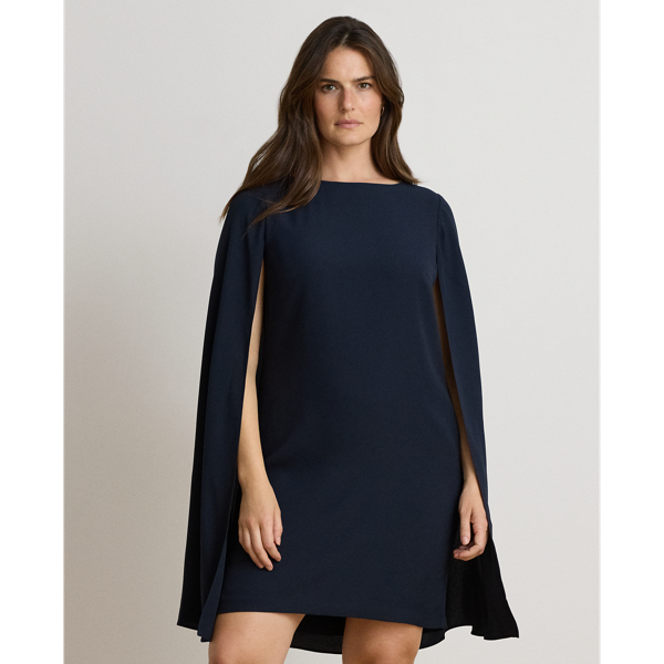 Cape-Cocktailkleid aus Georgette Lauren in Lauren-Navy 8