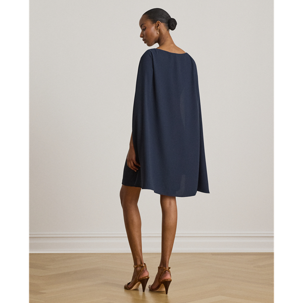 Cape-Cocktailkleid aus Georgette Lauren in Lauren-Navy 5