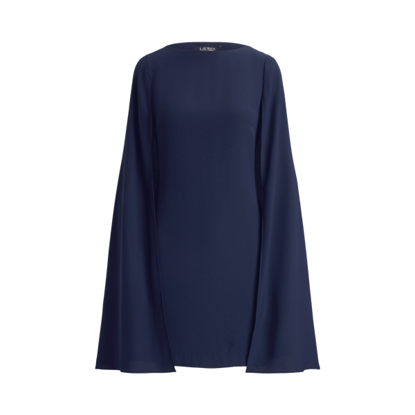 Cape-Cocktailkleid aus Georgette Lauren in Lauren-Navy 2
