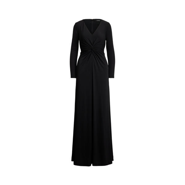Stretch Jersey Twist-Front Gown Lauren en 1